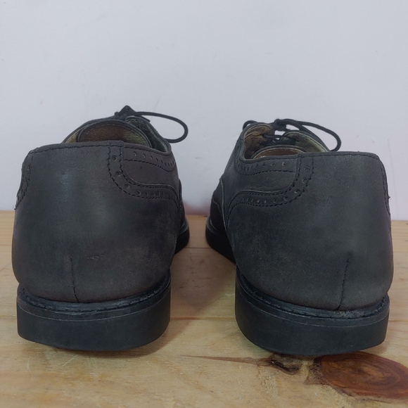 Vintage Roots Grey Leather Wingtip Derby Shoes Men's Size 10 US - Picture 8 of 16
